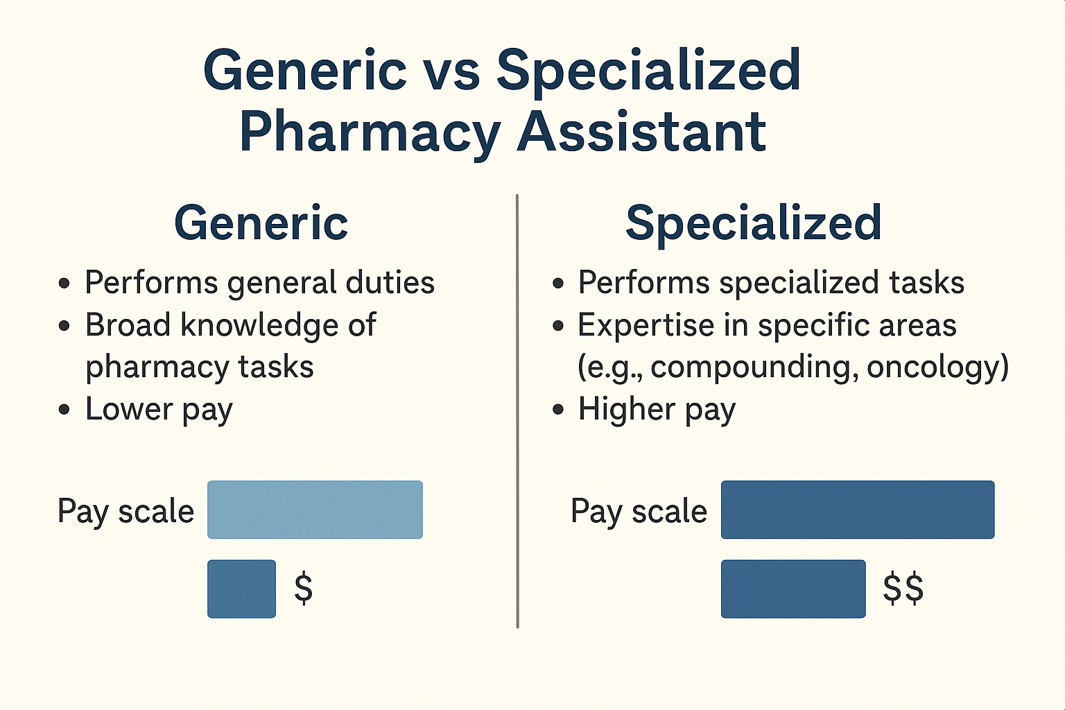 Specialty pharmacy assistant salary comparison