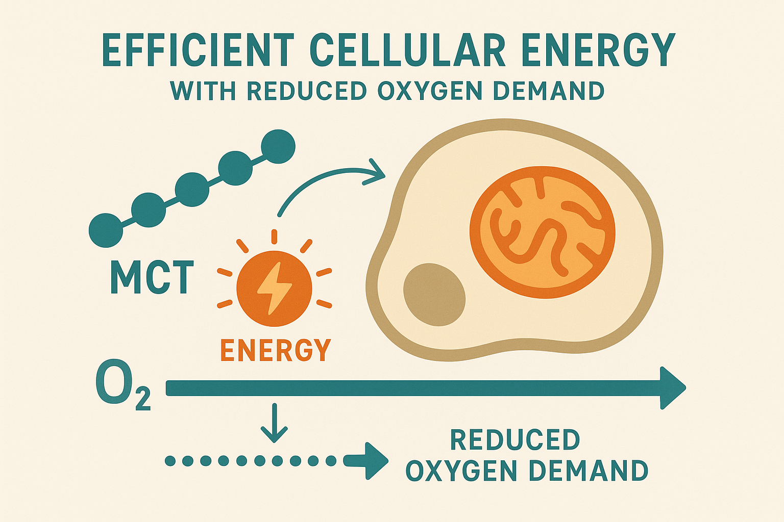 MCT oxygen efficiency benefits