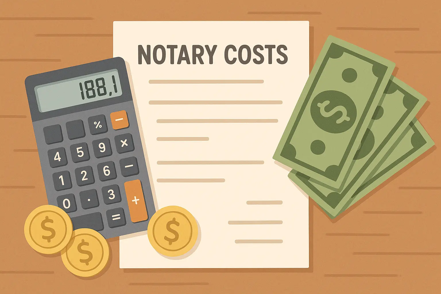 Oregon notary costs breakdown