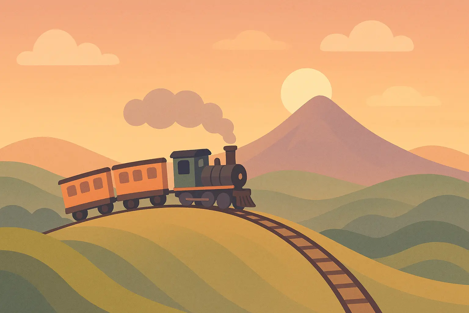 Adventure story with peaceful ending illustration