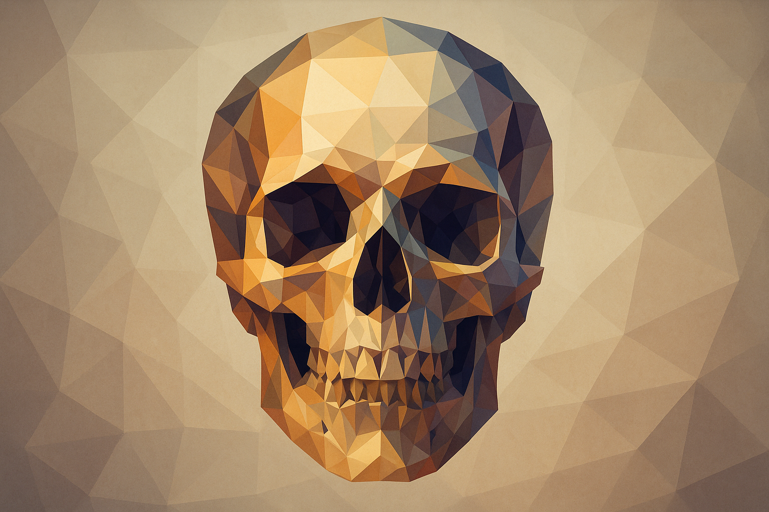 Low-Poly Skull Design