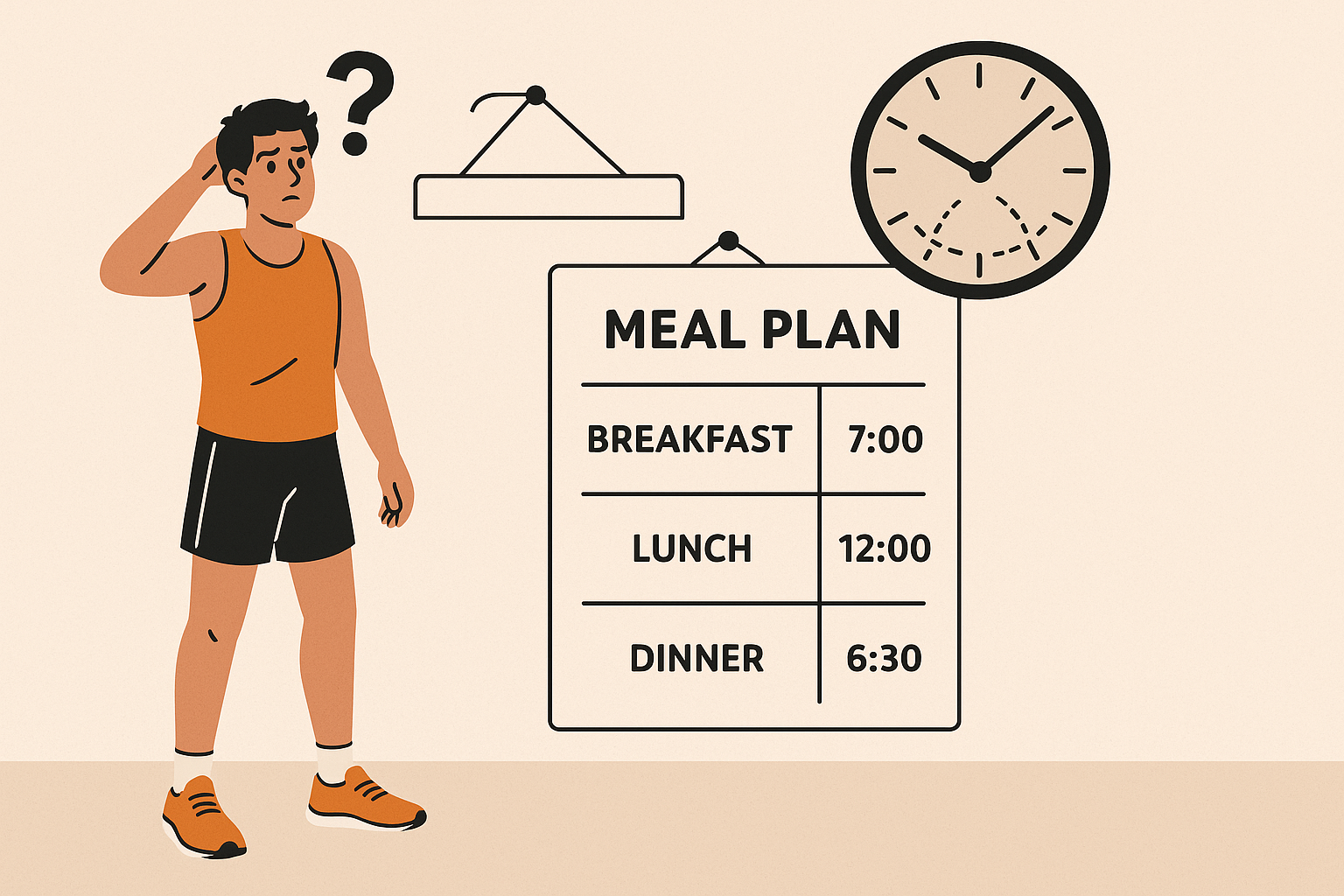 Runner nutrition timing chart