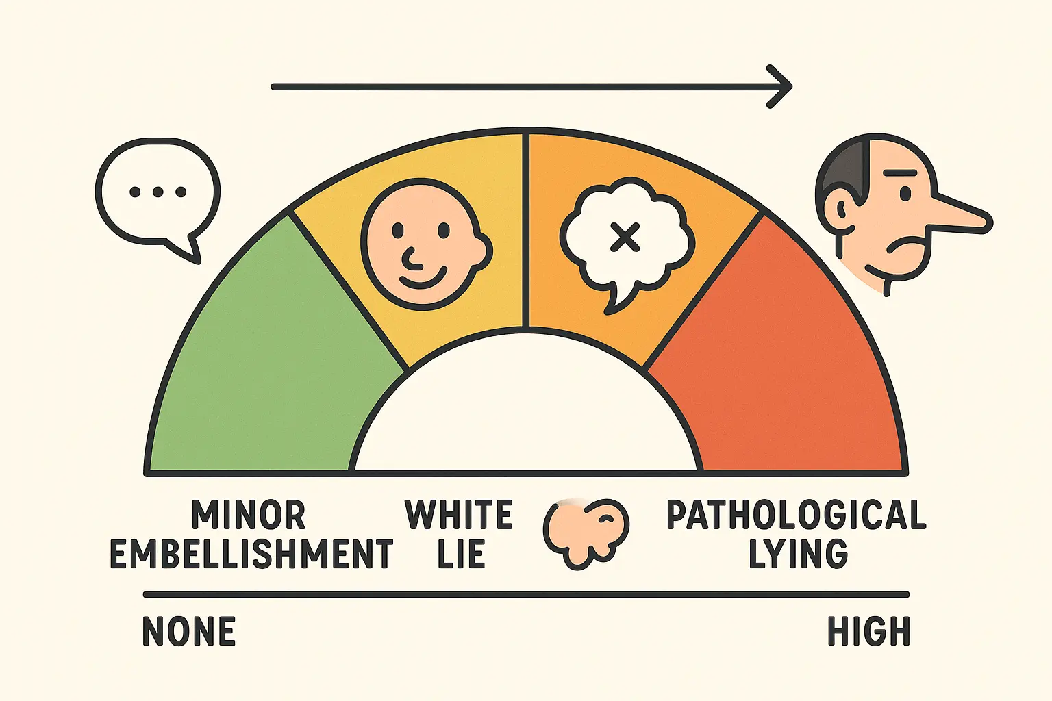 Evaluating severity and impact of lying patterns