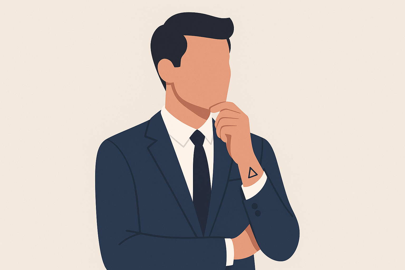 Strategic triangle tattoo placement