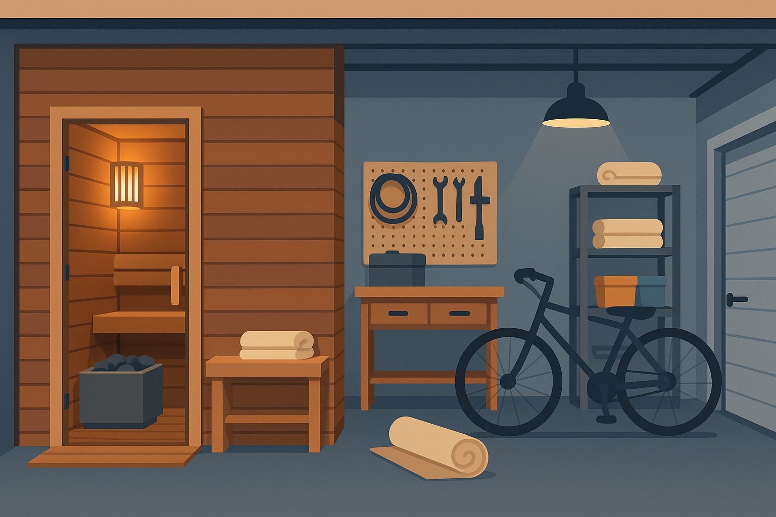 HETKI Sauna Finnish-engineered systems for garage installation