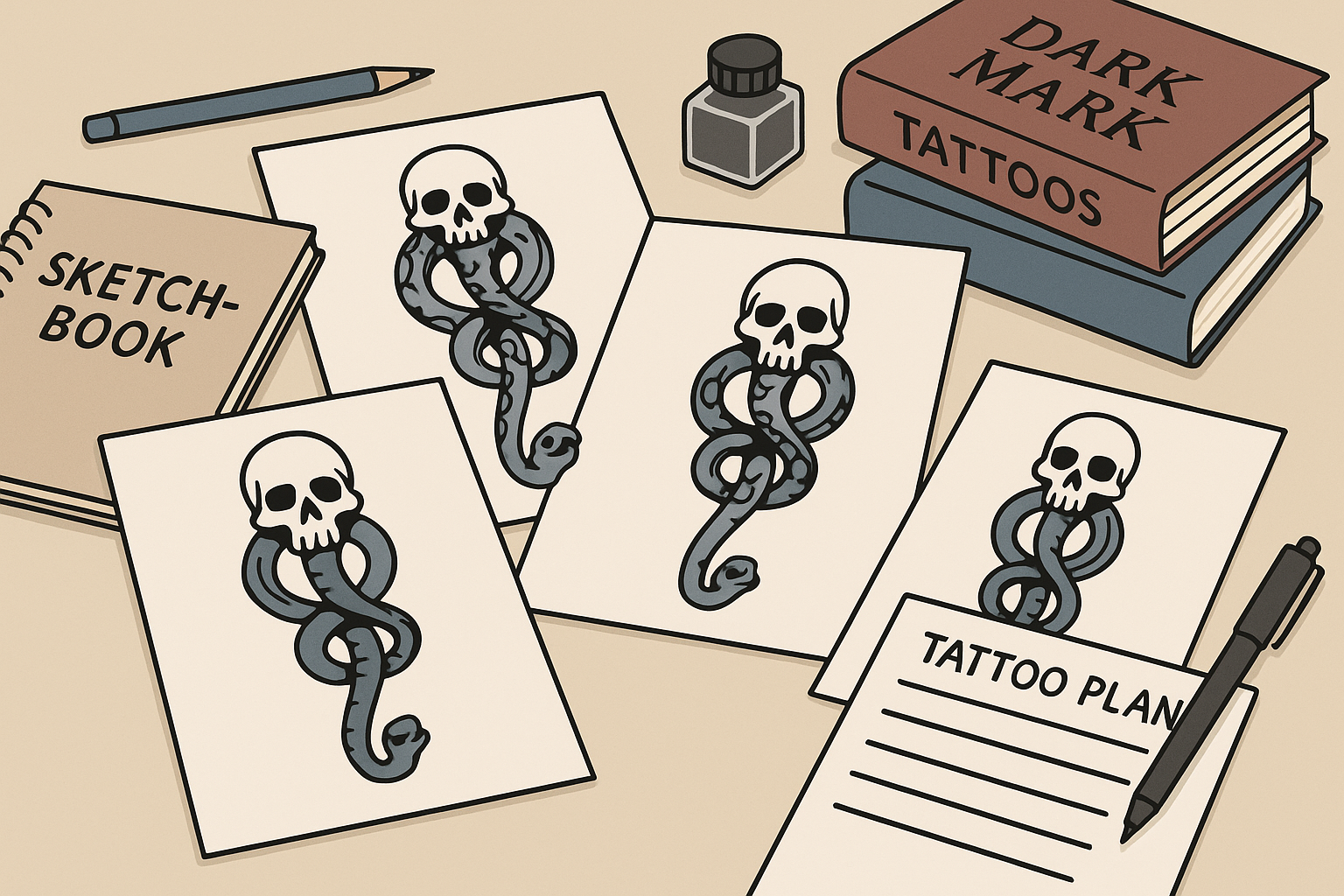 Death Eater tattoo design considerations