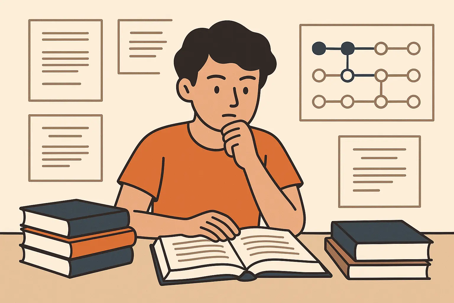 Academic research timeline planning
