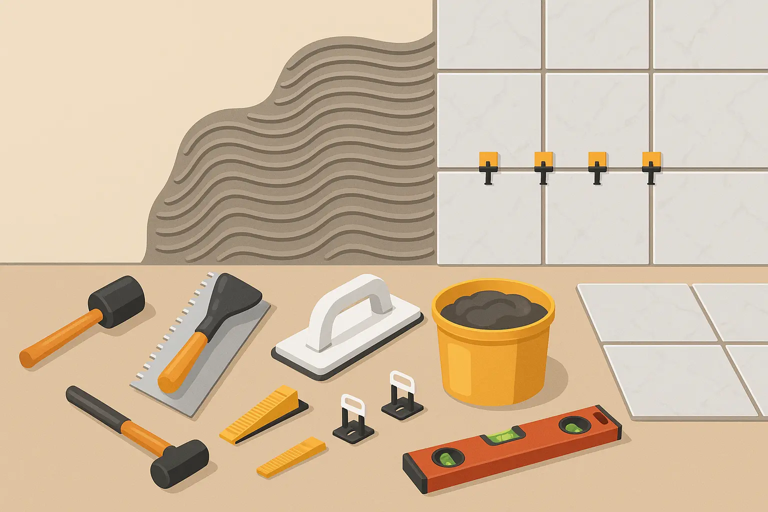 Tile installation process