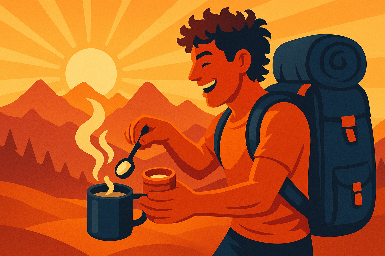 Morning protein timing for backpackers