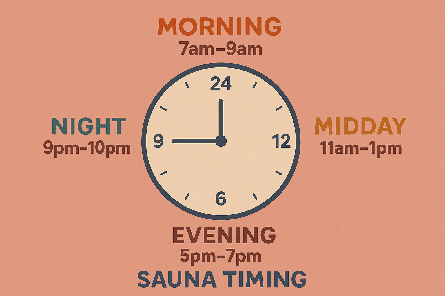 Circadian rhythm and sauna timing optimization