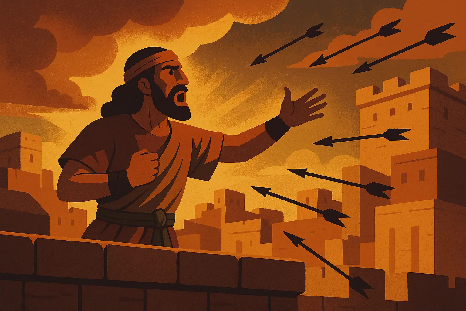 Samuel the Lamanite on the wall