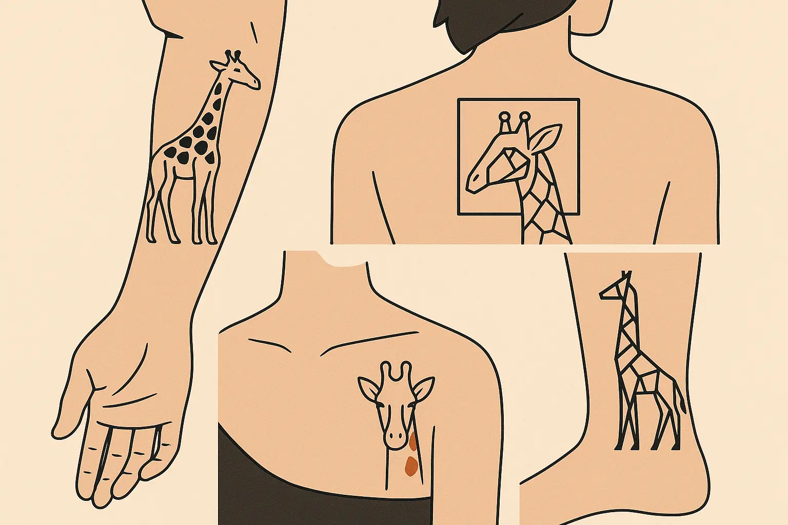 25 Stunning Giraffe Tattoo Ideas That Will Make You Stand Tall