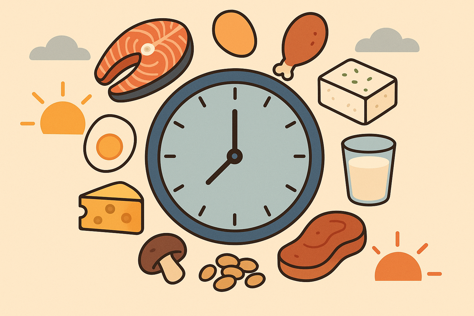 Circadian rhythm protein timing chart