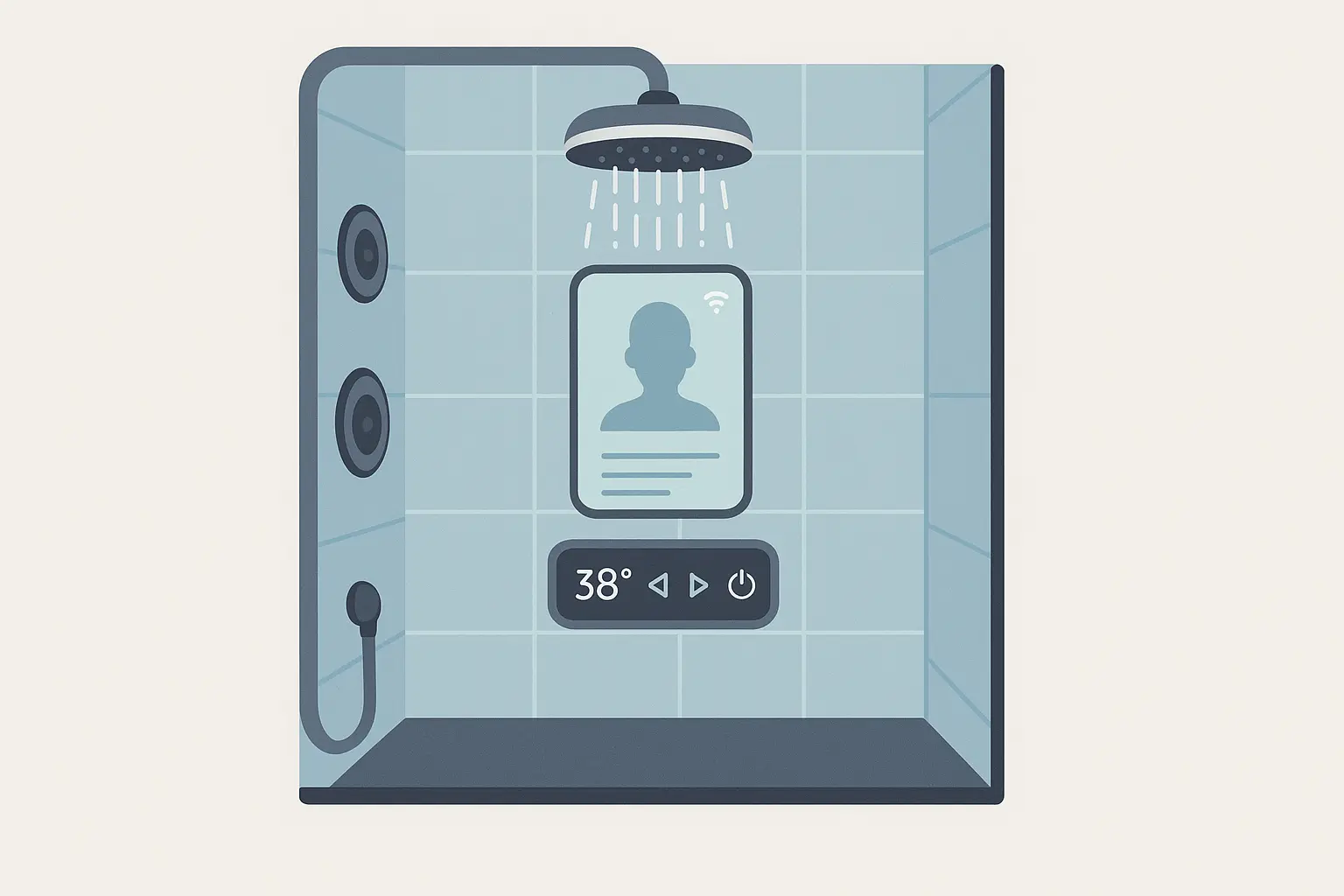 Walk-in shower renovation completion