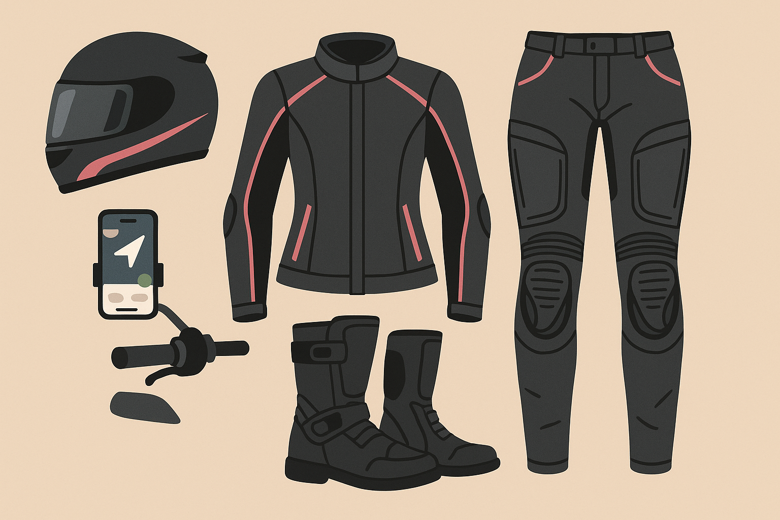 Complete motorcycle gear and technology integration