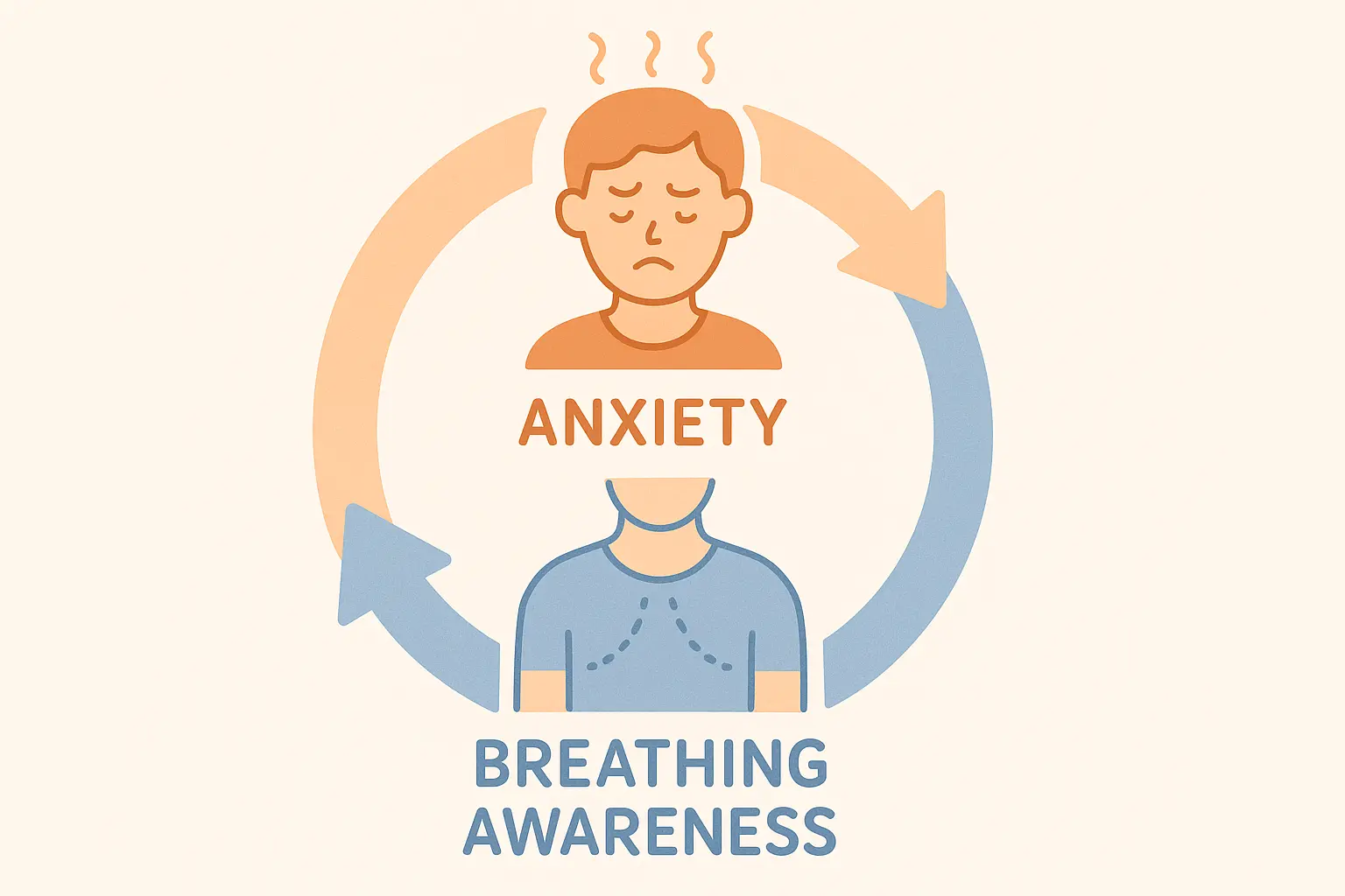Anxiety-breathing cycle diagram