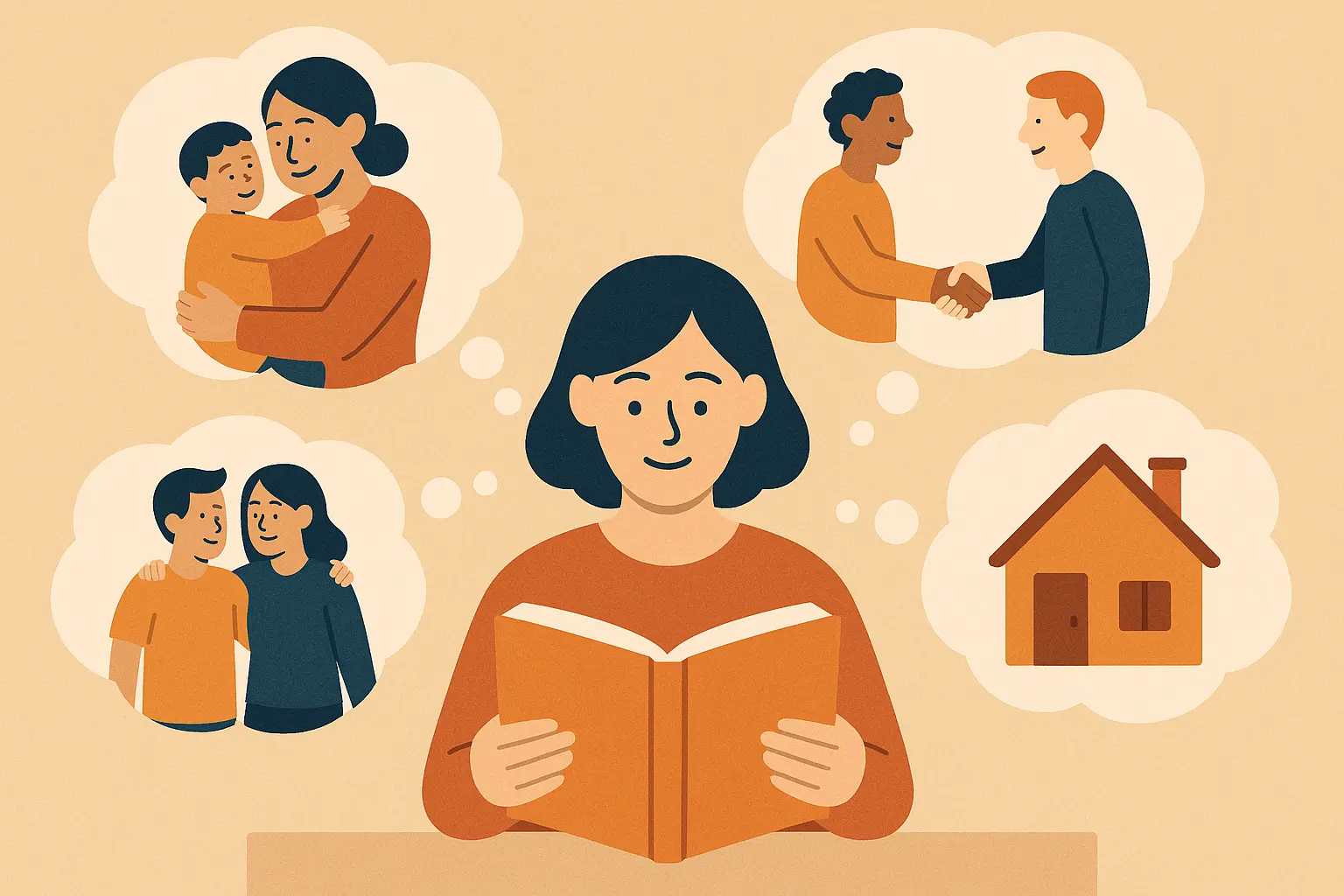 Person choosing books from library shelf