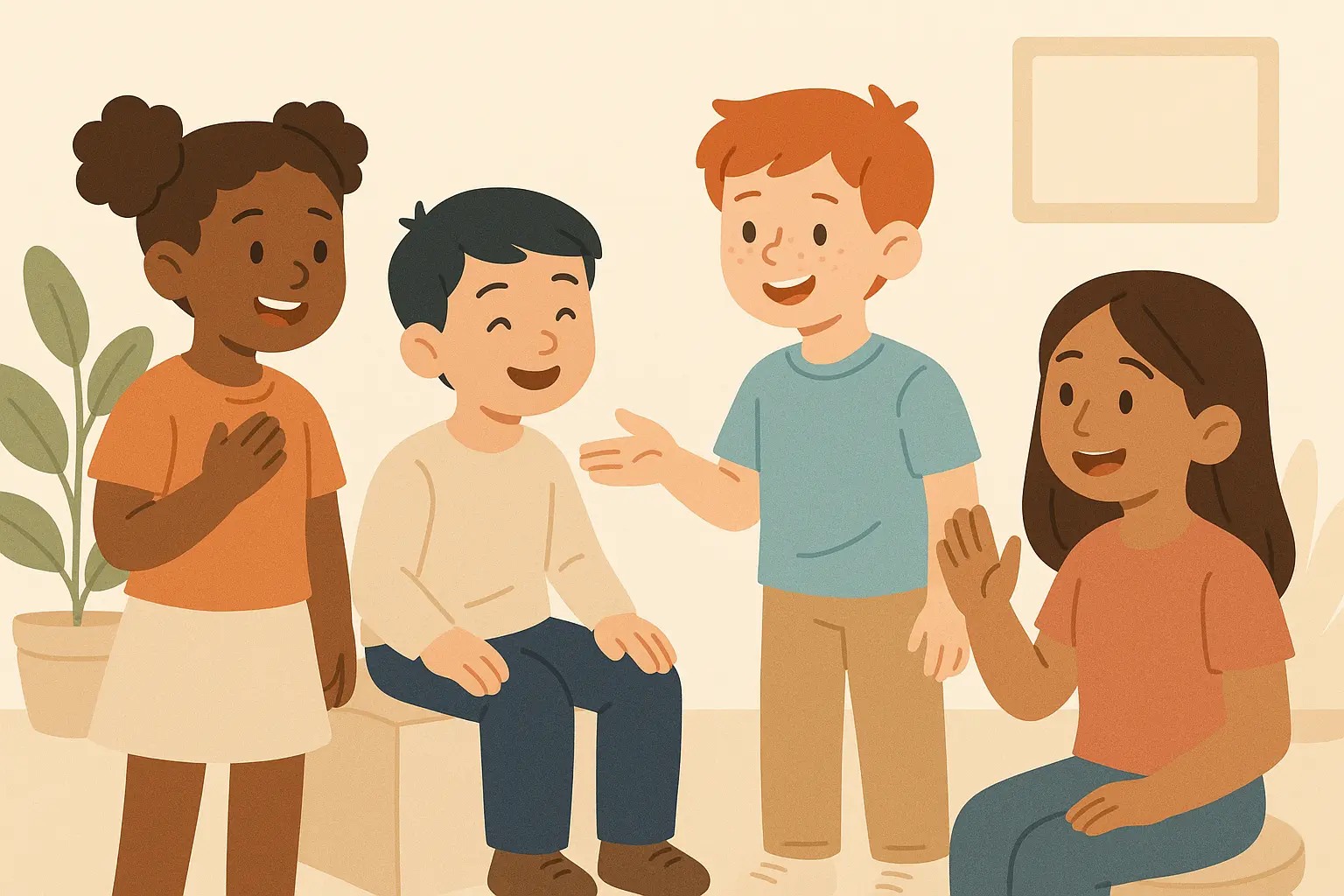 Social interaction and communication stories for autism