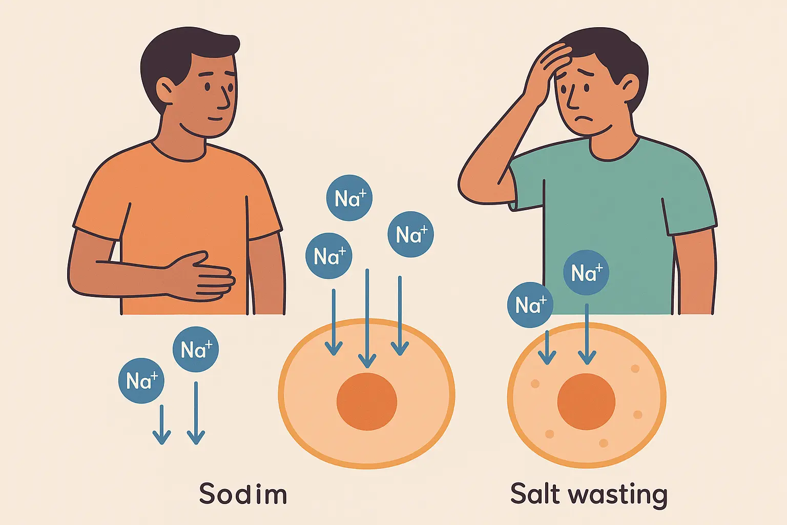 Genetic variations affecting saline IV response