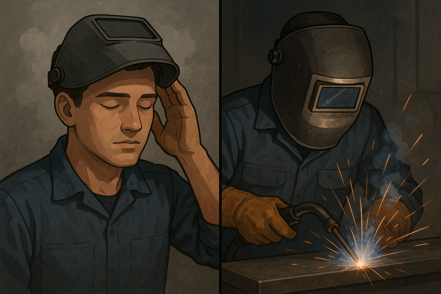 Mental visualization techniques for welding