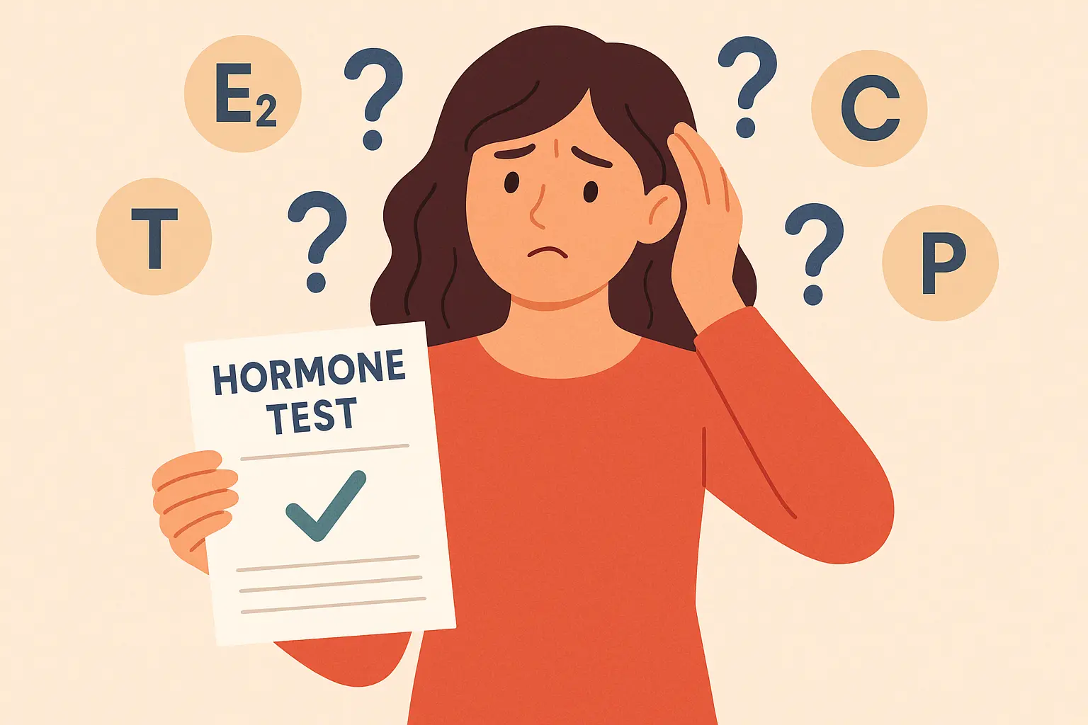 At home hormone testing kit and results