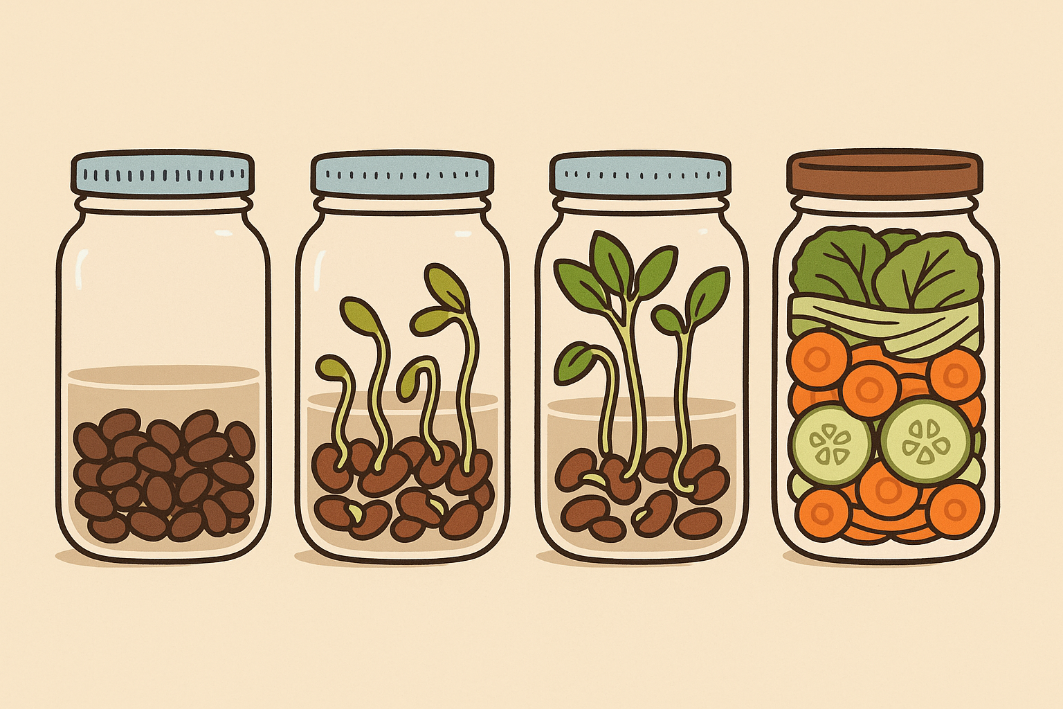 Sprouted legumes for slow carb diet