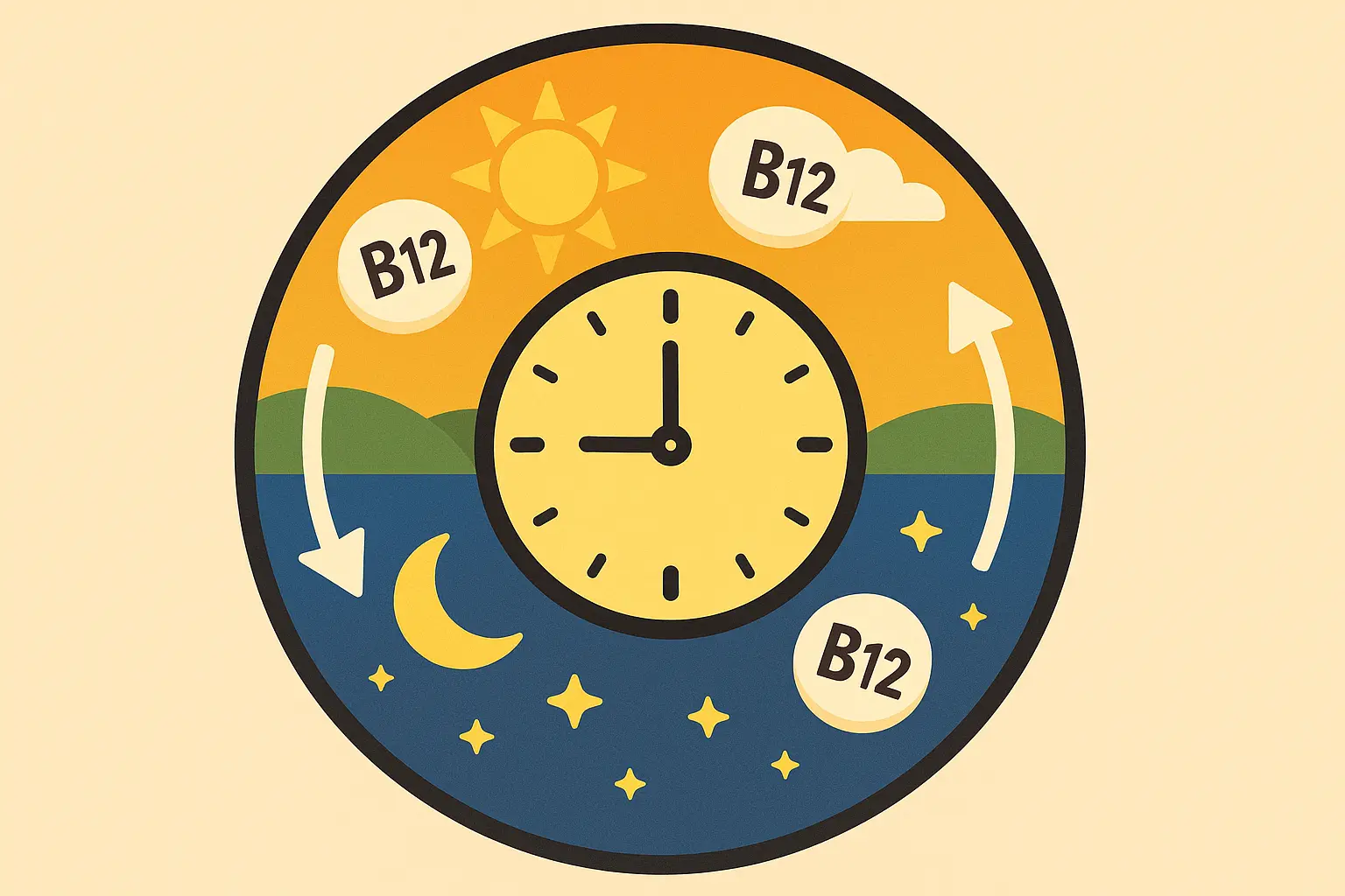 Circadian rhythm optimization for B12 injection timing