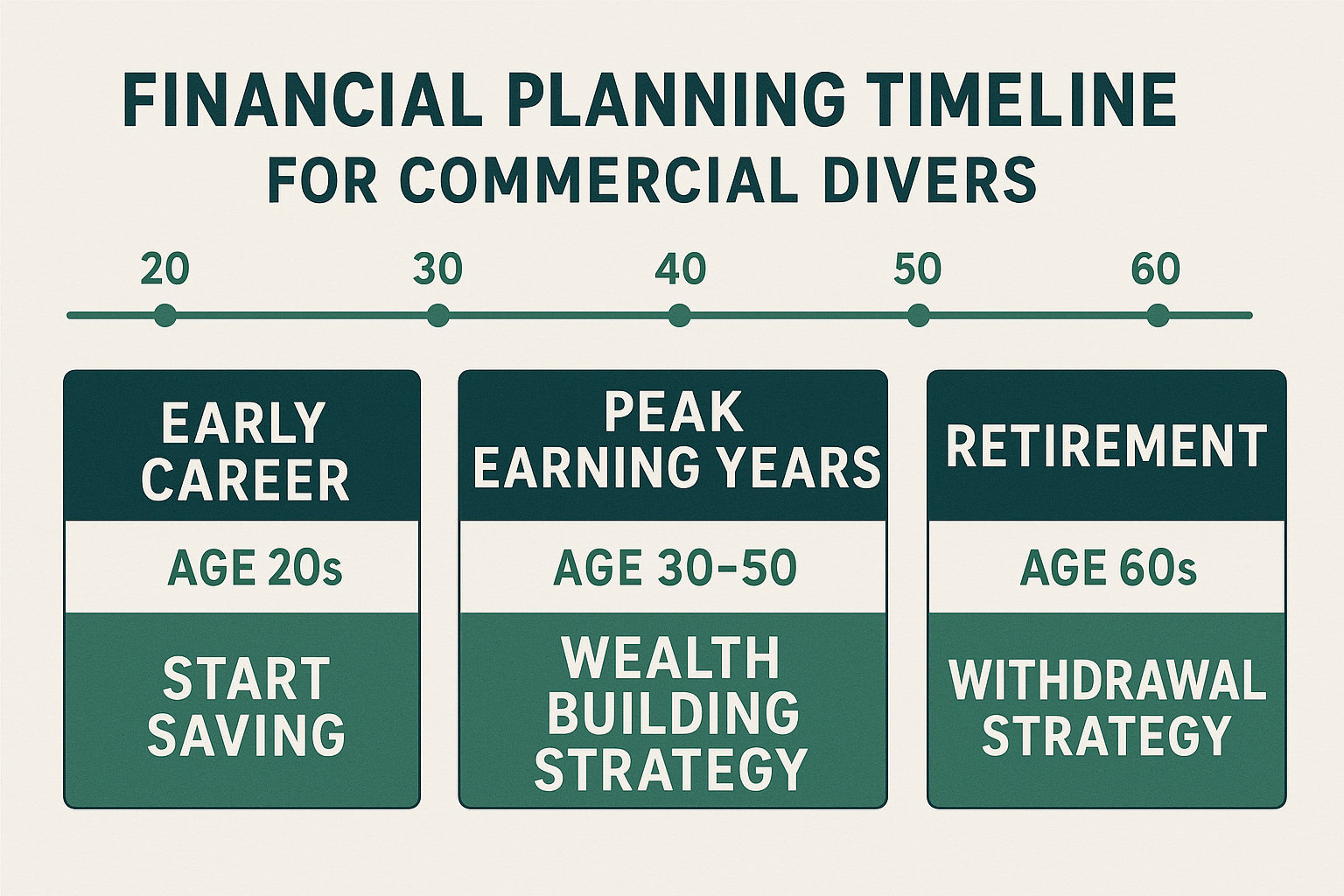 Commercial diving career longevity and financial planning