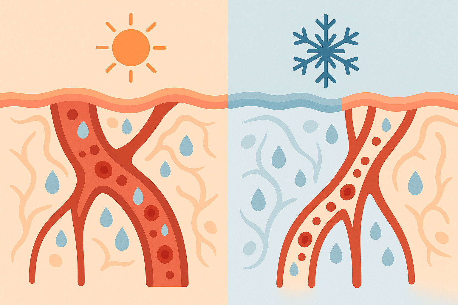 Hot-cold contrast therapy lymphatic system activation