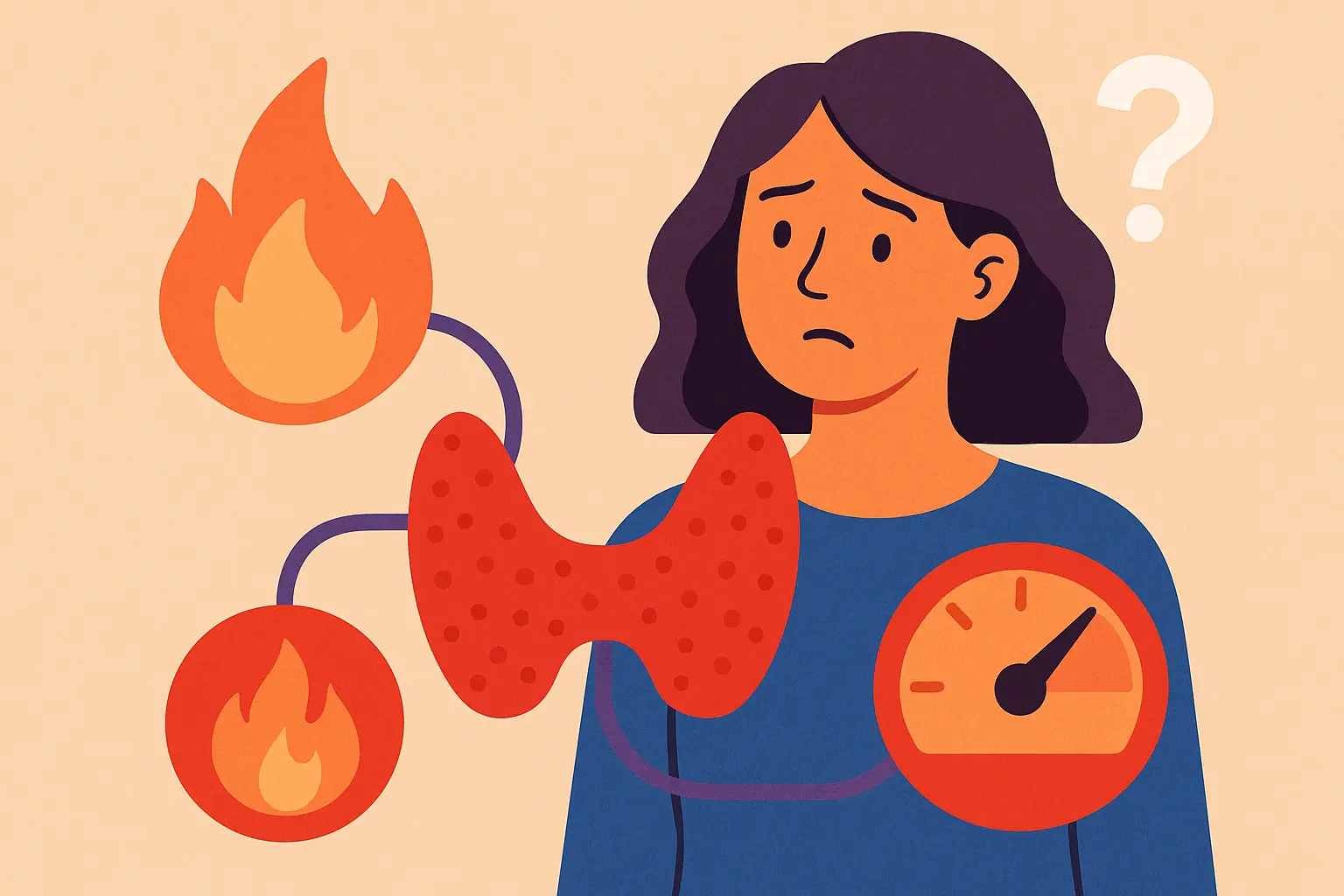 Thyroid hormones affecting metabolic age in women