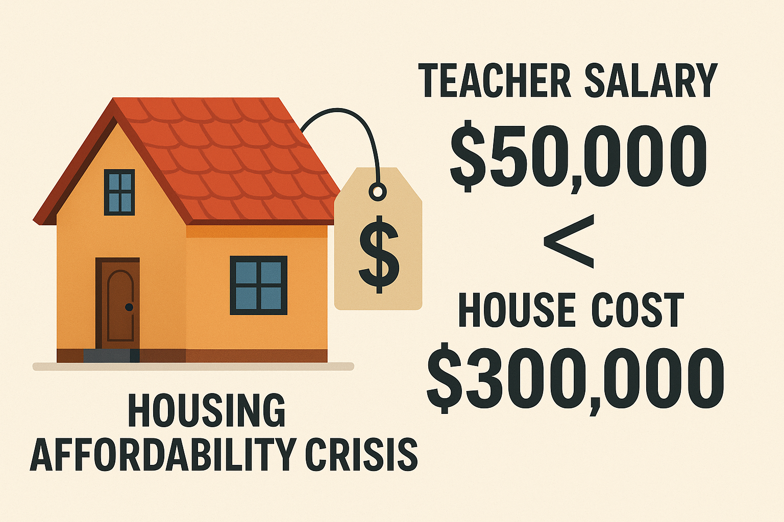 Georgia teacher housing costs vs salary comparison