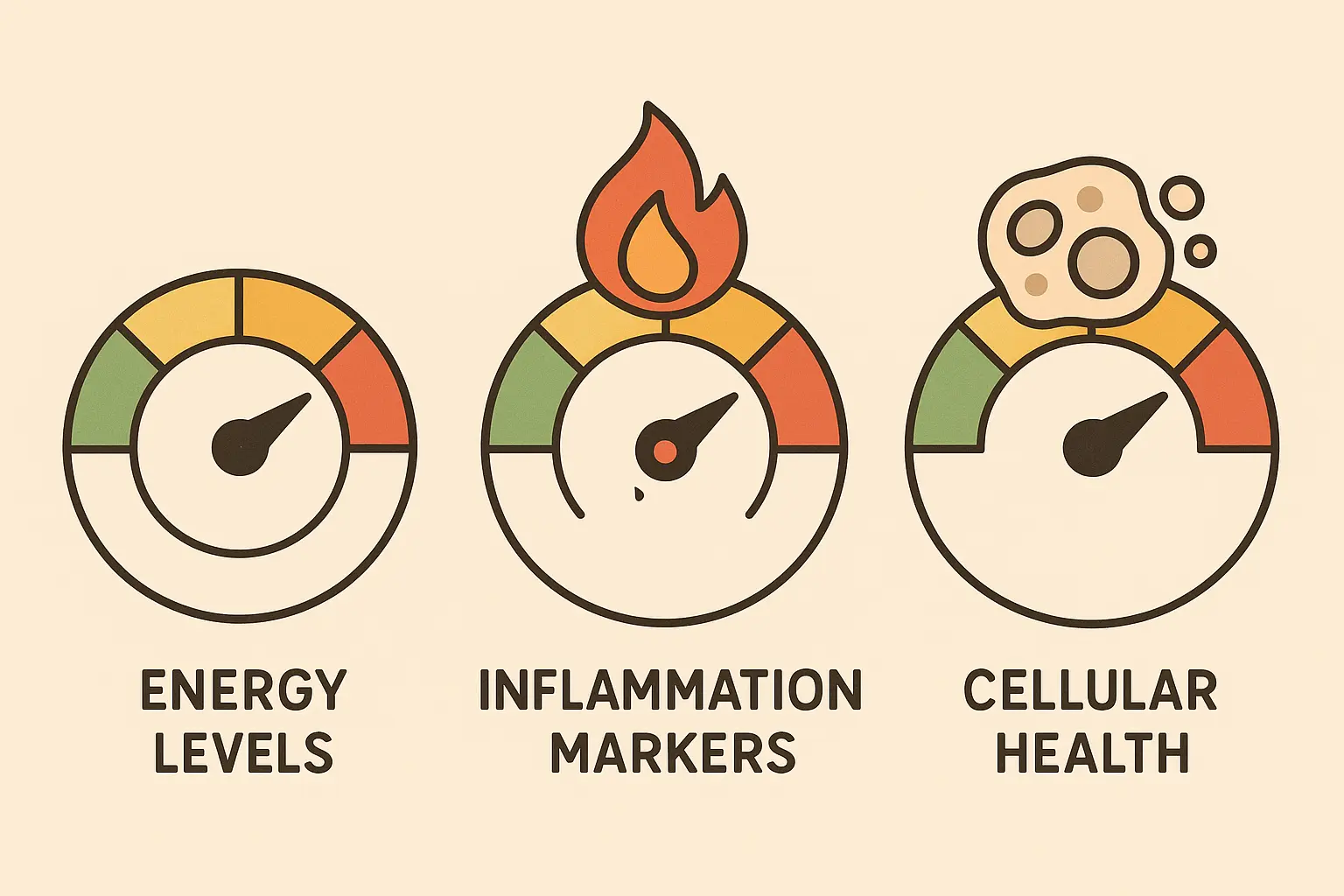 Biomarker tracking dashboard showing recovery progress after kidney stone surgery