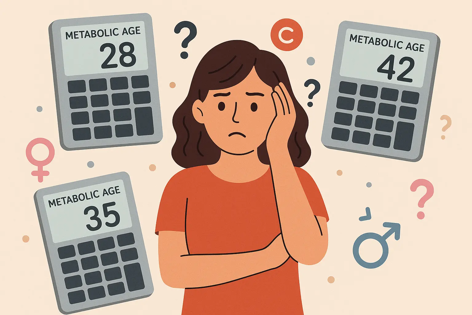 Female metabolic factors affecting calculator accuracy