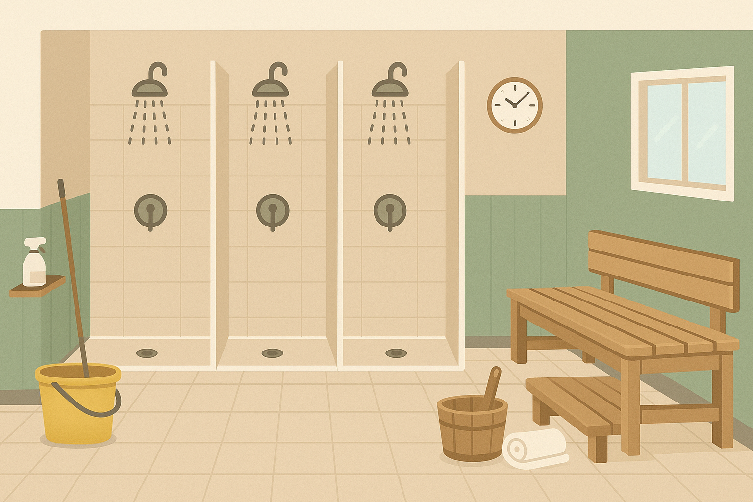 Sauna cooling and recovery etiquette