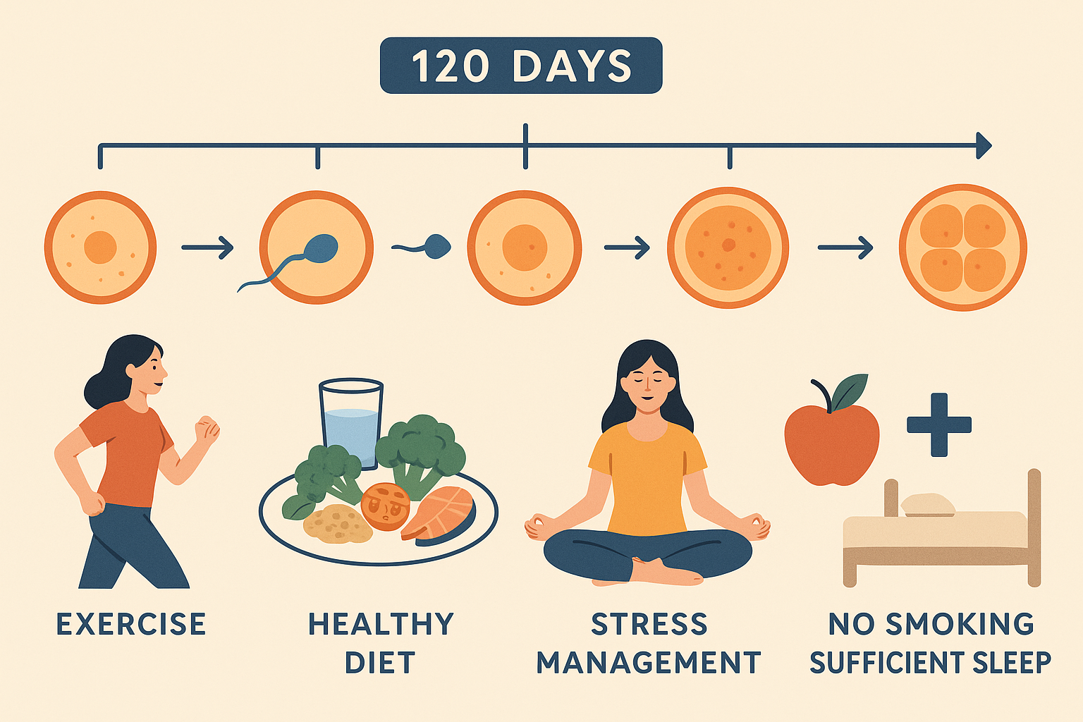 120-day fertility preparation timeline