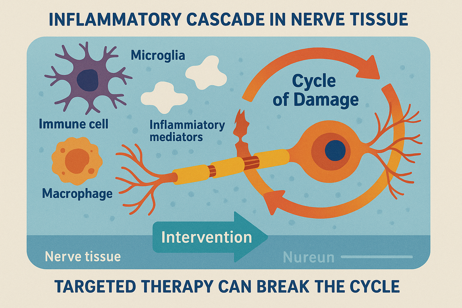 Fighting nerve damage with targeted interventions