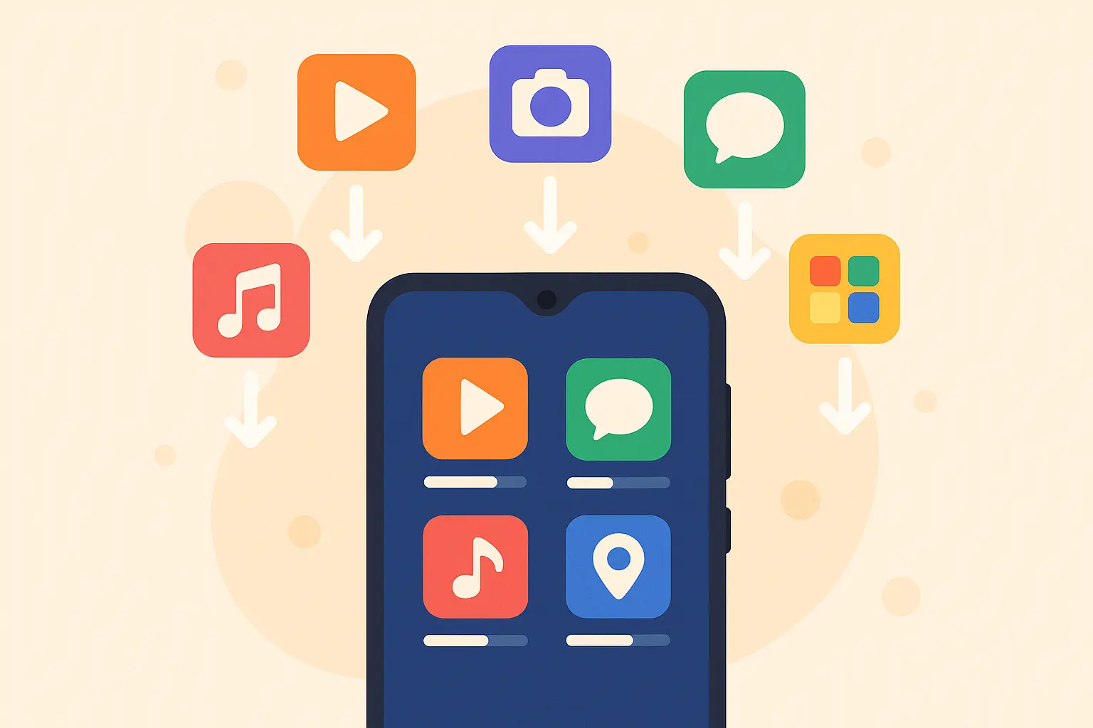 Android apps downloading after restore