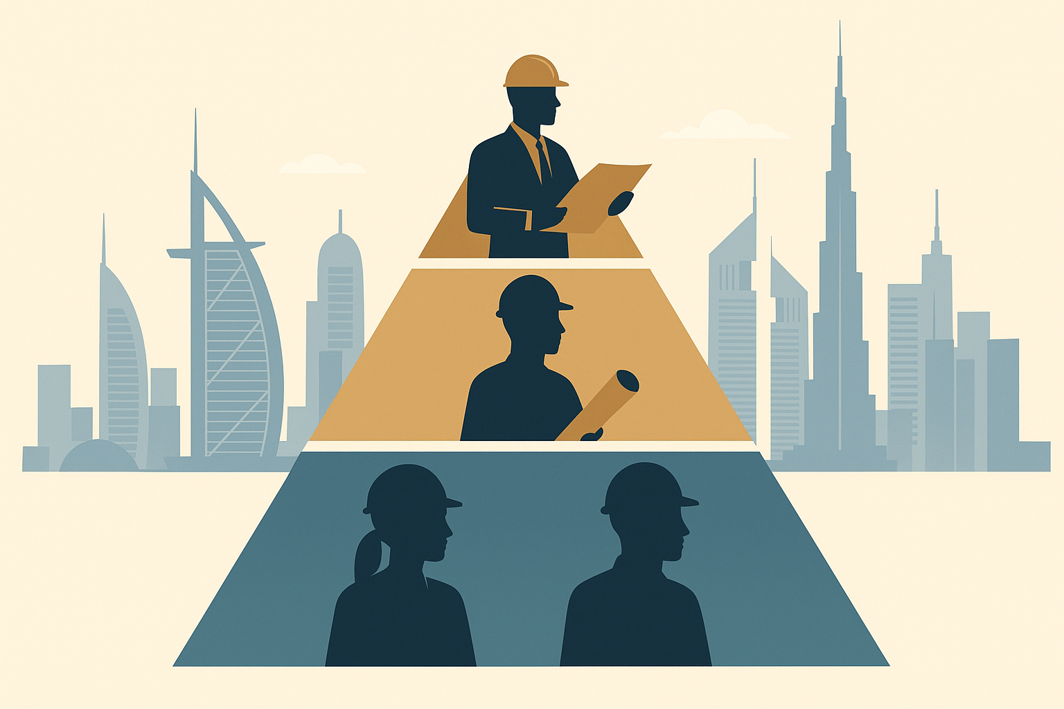 Dubai civil engineer salary tier system breakdown