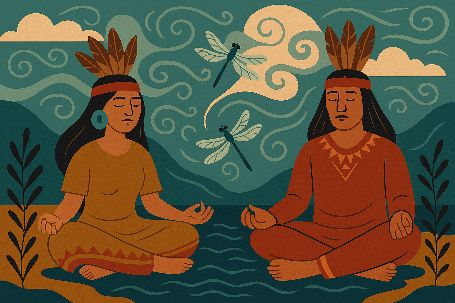 Ancient shamanic symbols and dragonfly spiritual meanings
