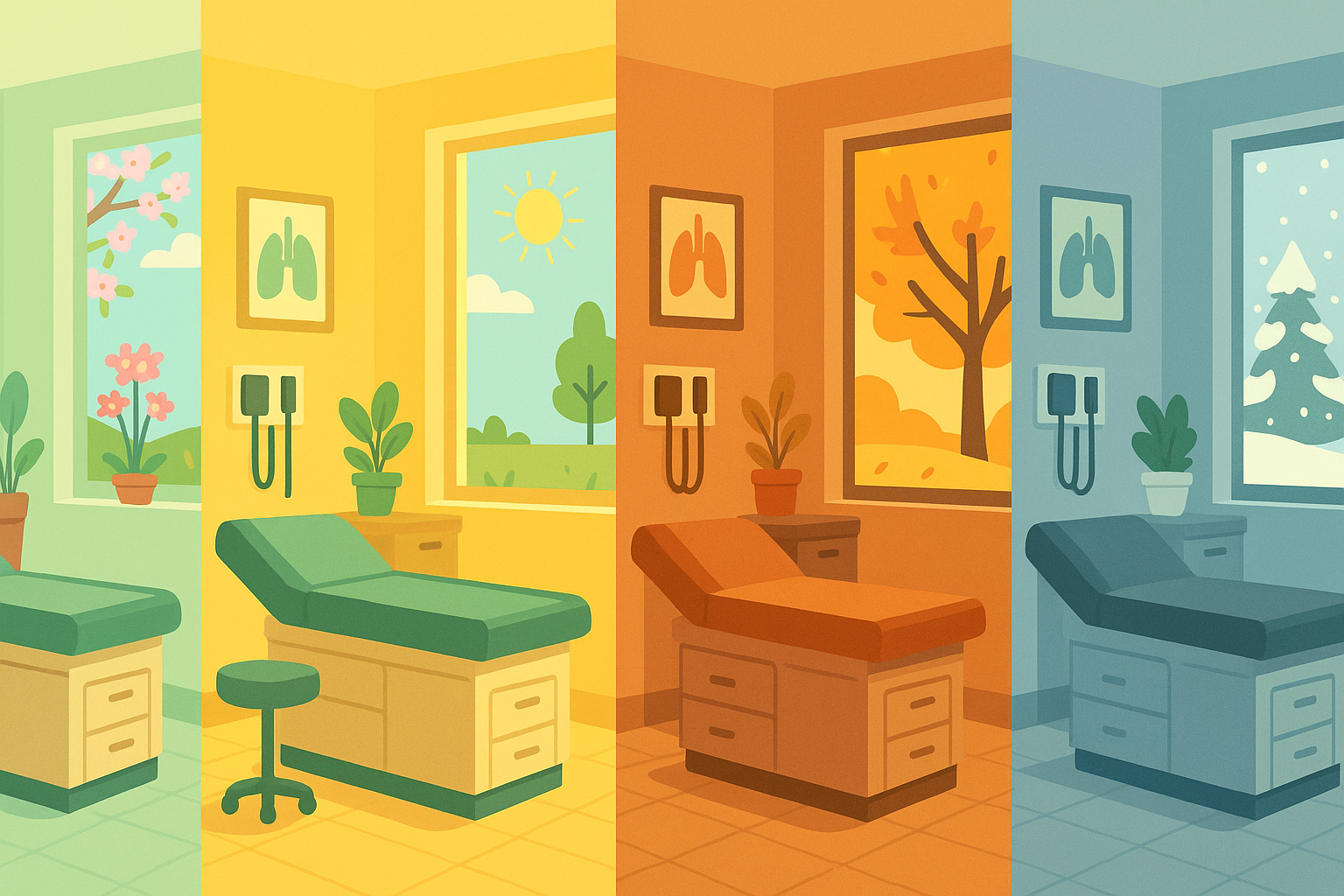 Seasonal healthcare environment adaptation