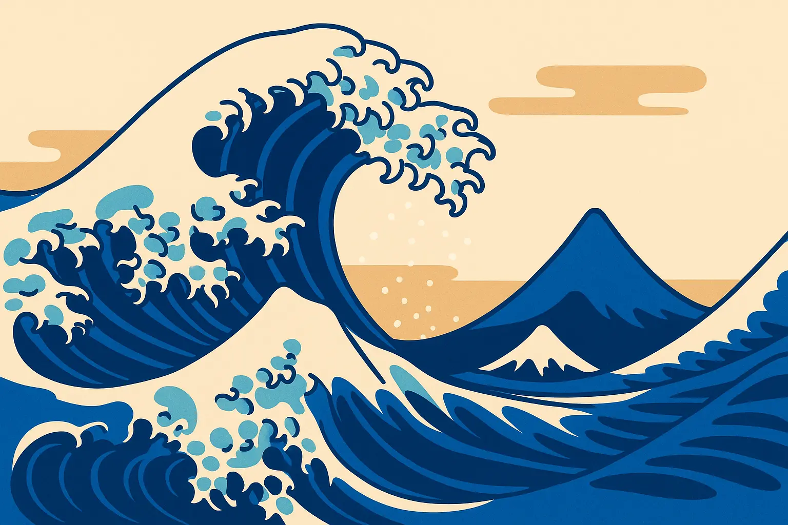 Japanese wave tattoo design inspiration