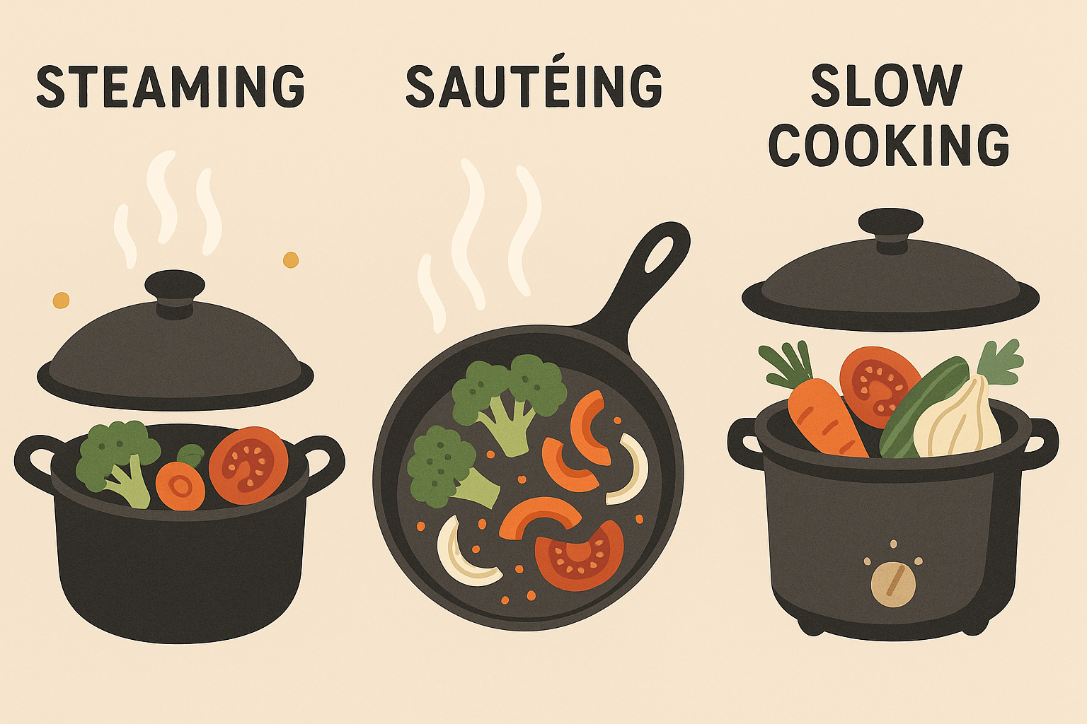 Optimal cooking methods for nutrient retention