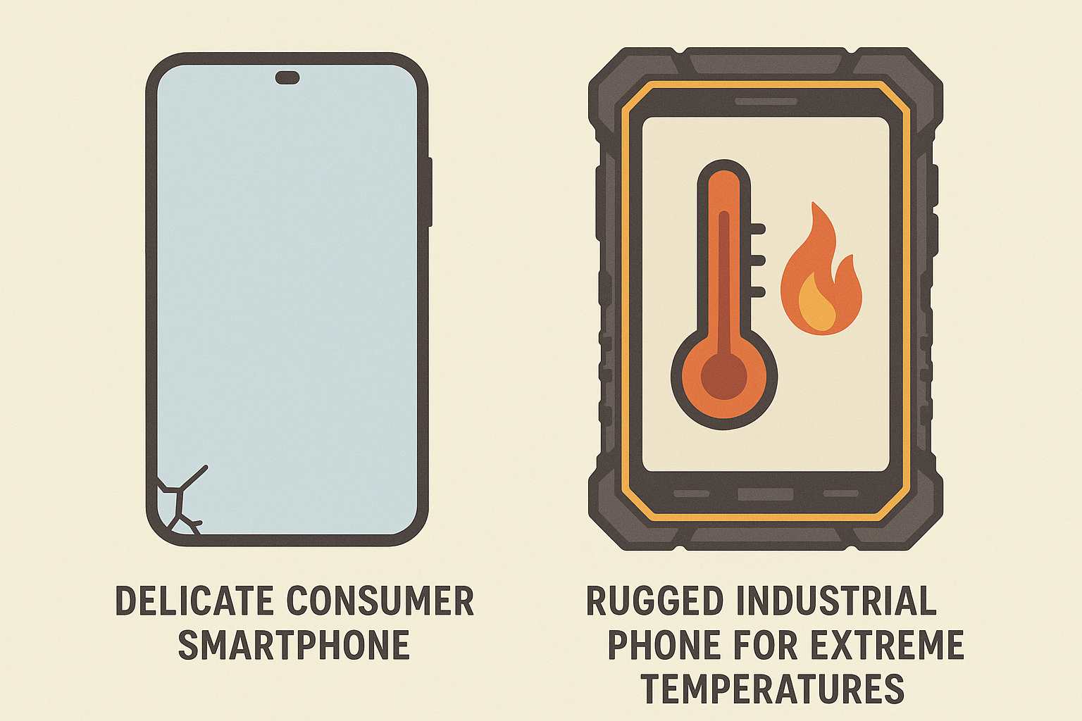 Heat-resistant phone alternatives for sauna use