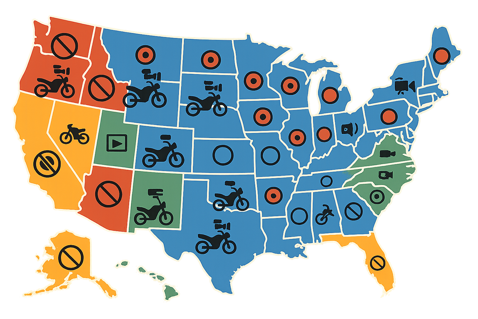 Legal considerations for motorcycle cameras