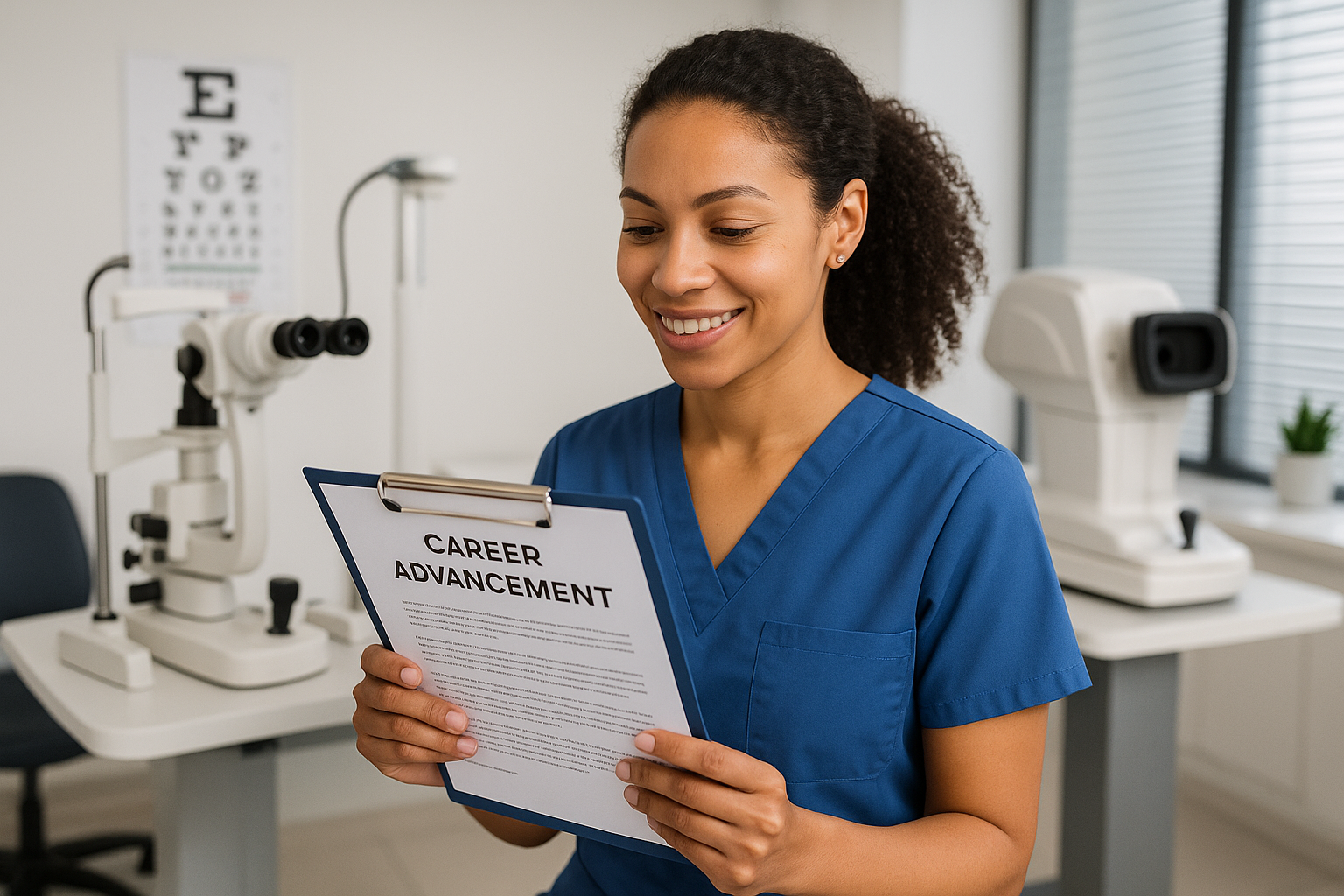 Successful ophthalmic technician career progression chart