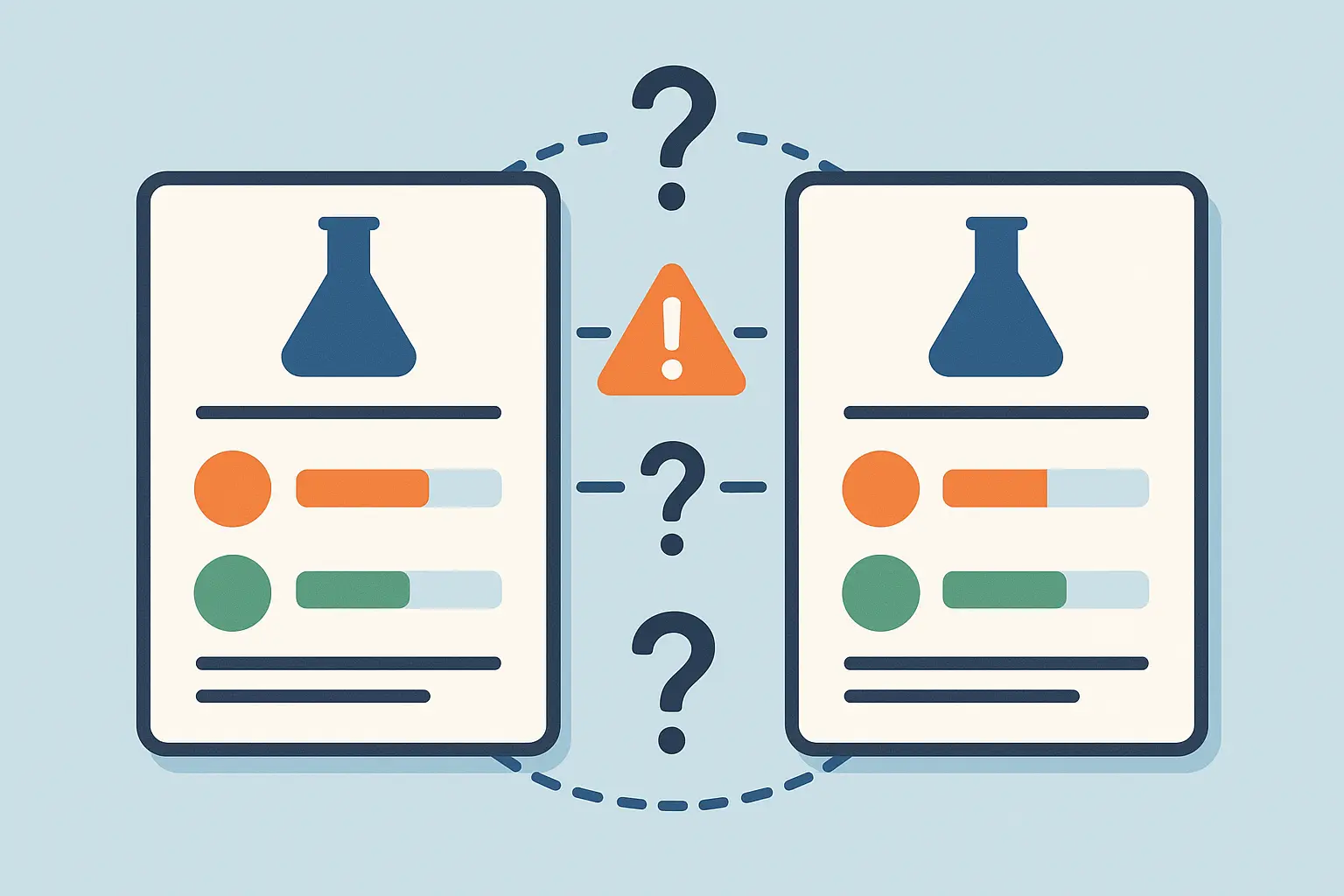 Laboratory testing accuracy comparison chart