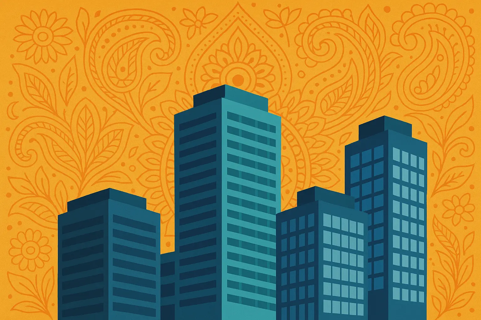 Modern corporate setting for Arshi romance