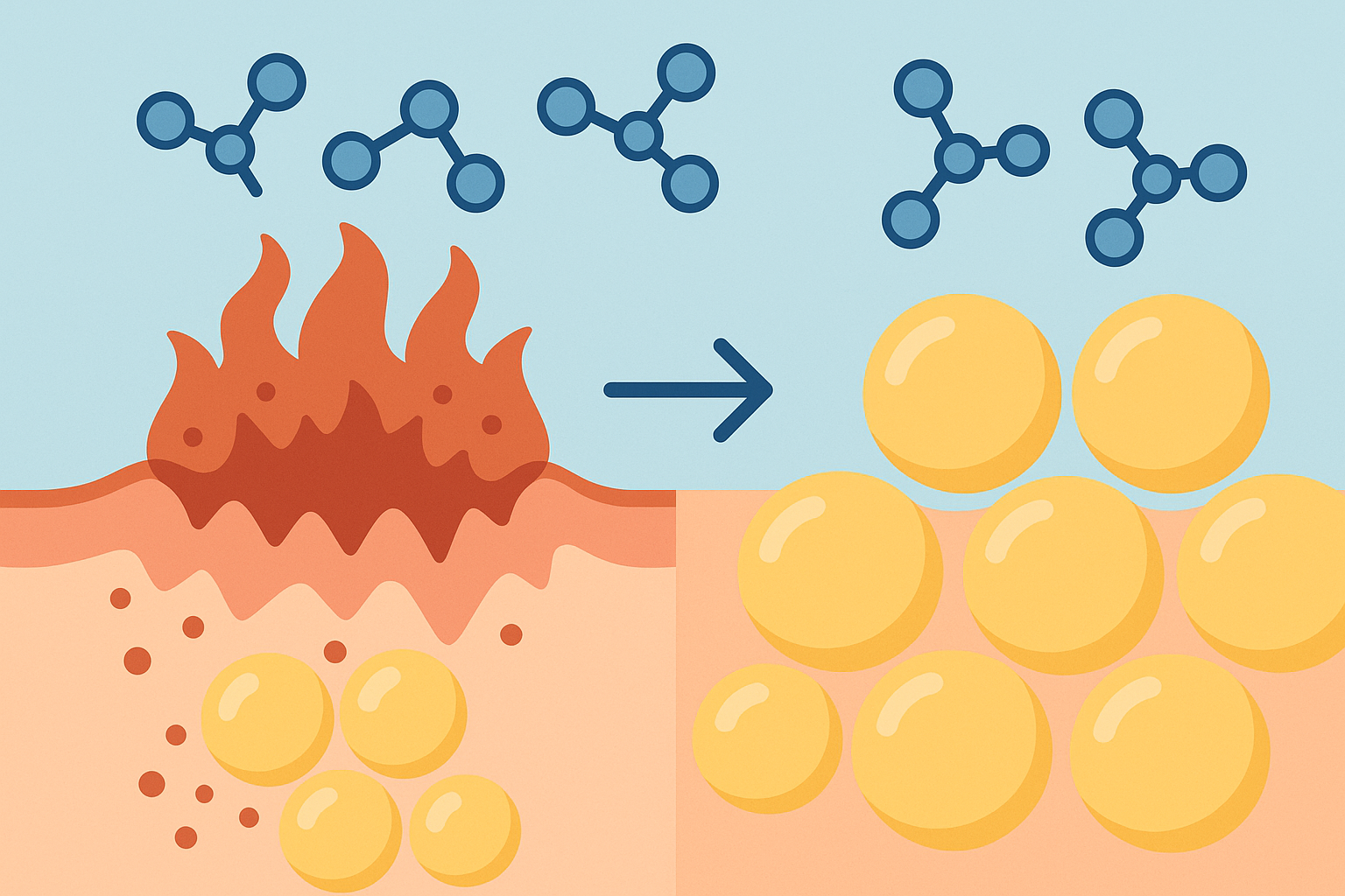 Breaking inflammatory fat lock