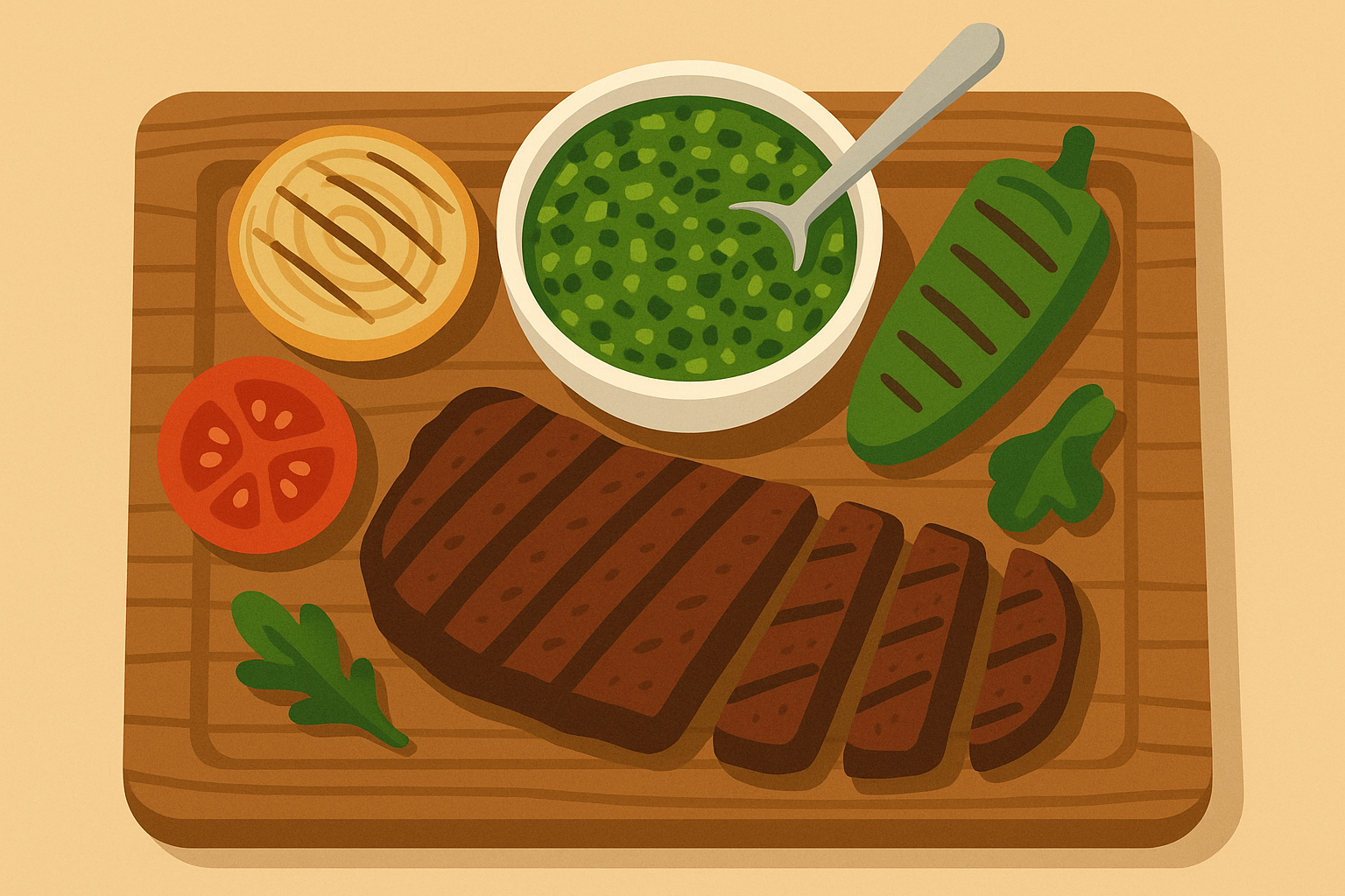 Complete traditional chimichurri recipe ingredients