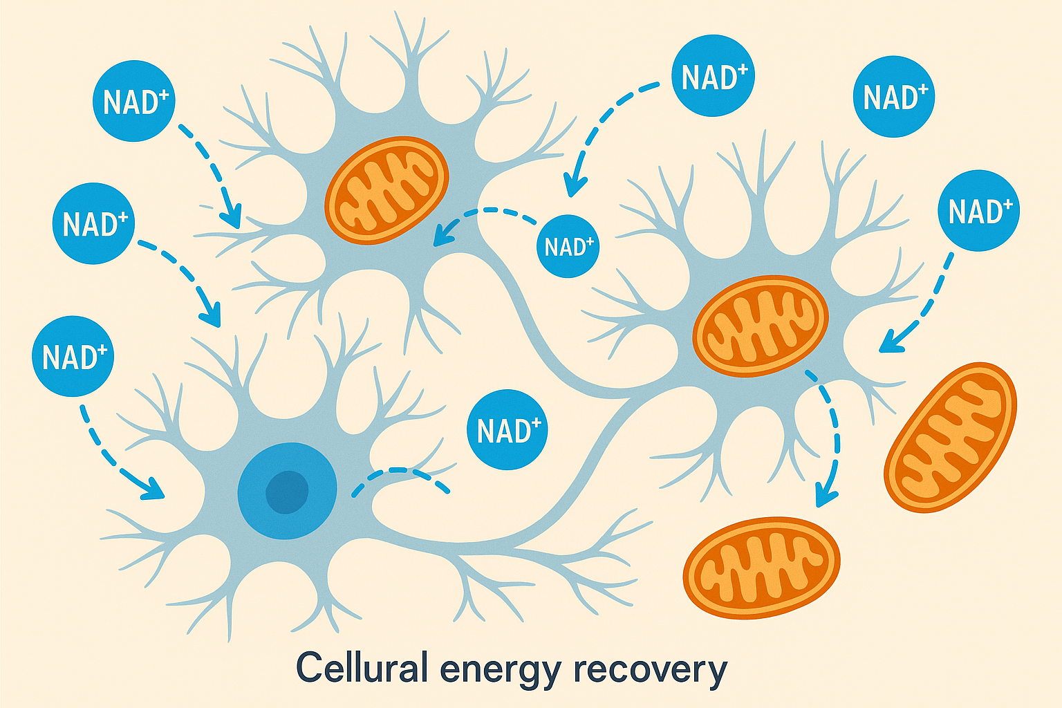 NAD+ cellular energy restoration process